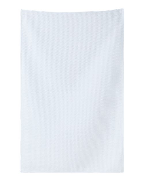 Sublimation Waffle Weave Golf Towel - White