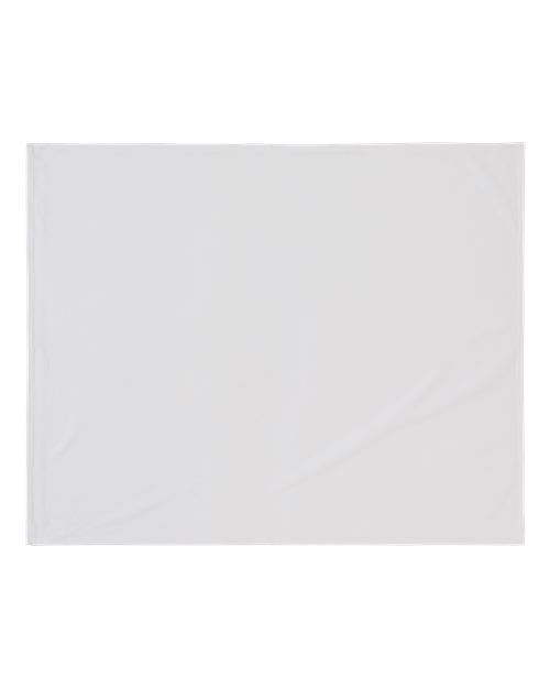 Sublimation Brushed Fleece Blanket - White