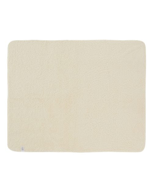 Sublimation Micro Mink Sherpa Plush Blanket - White