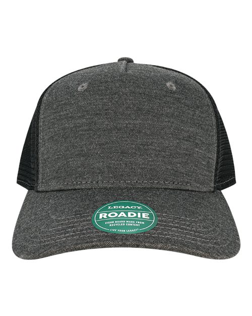Five-Panel Adjustable Cap - Black/ Black
