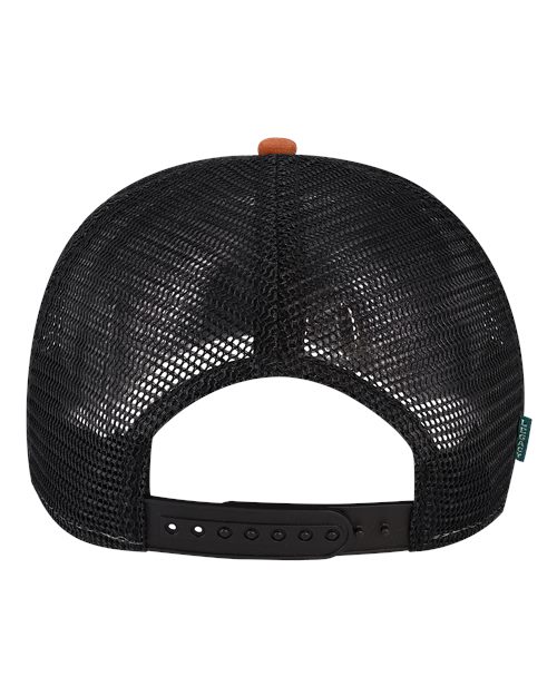Five-Panel Adjustable Cap - Copper Slub/ Black