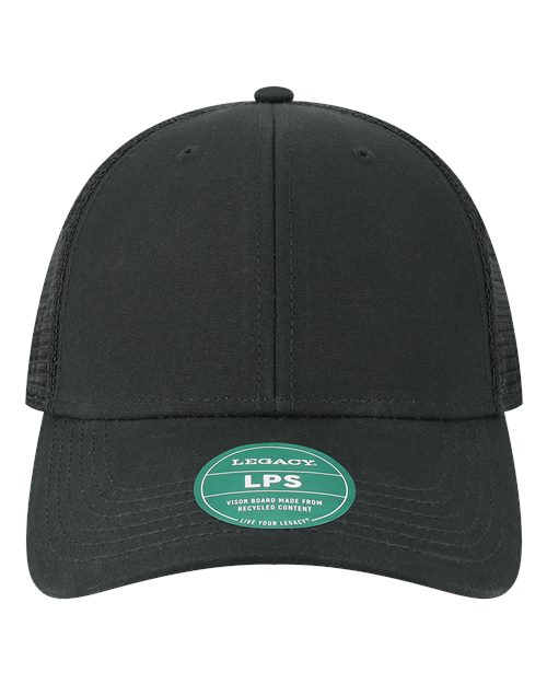 Lo-Pro Snapback Trucker Cap - Black/ Black