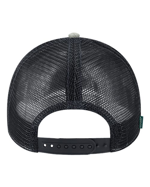 Lo-Pro Snapback Trucker Cap - Heather Grey/ Black