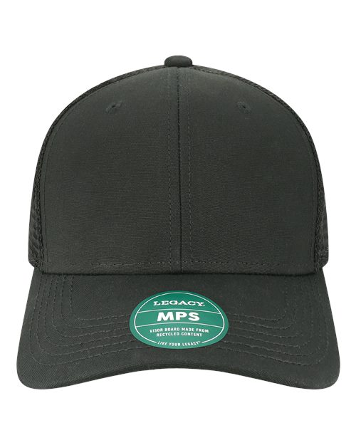 Mid-Pro Snapback Trucker Cap - Black/ Black