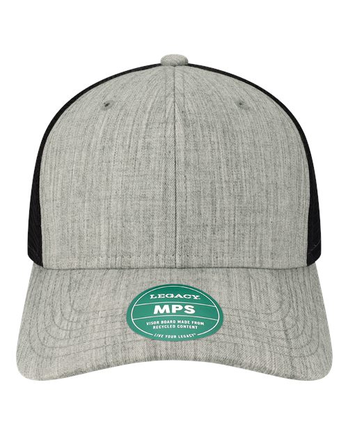 Mid-Pro Snapback Trucker Cap - Melange Grey/ Black