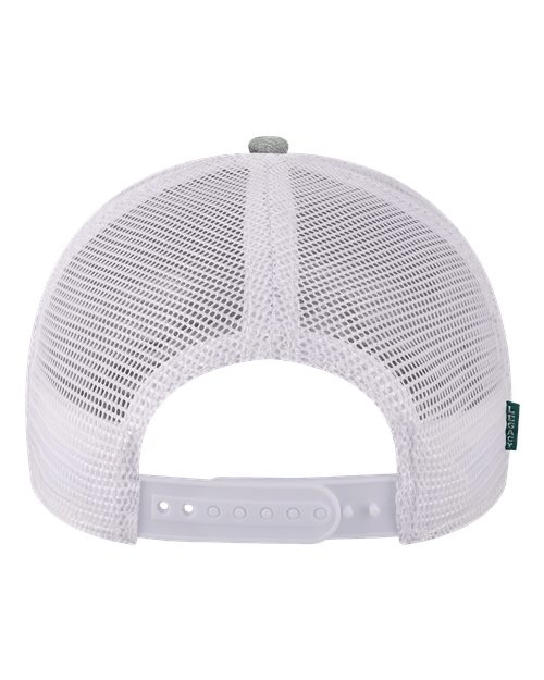 Mid-Pro Snapback Trucker Cap - Melange Grey/ White