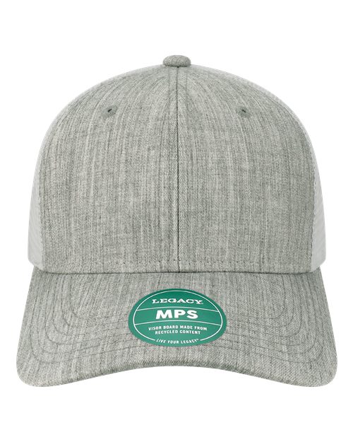 Mid-Pro Snapback Trucker Cap - Melange Grey/ White