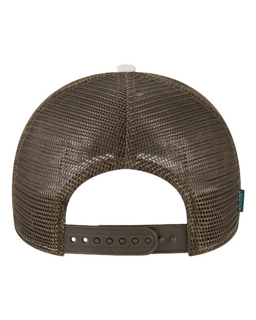Mid-Pro Snapback Trucker Cap - White/ Caramel/ Brown