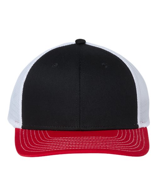 Everyday Trucker Cap - Black/ Red/ White