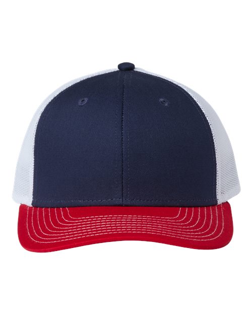Everyday Trucker Cap - Navy/ Red/ White
