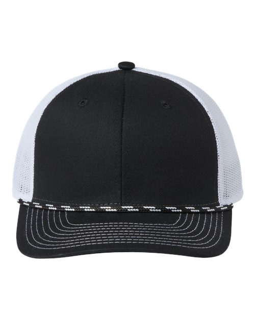 Everyday Rope Trucker Cap - Black/ White