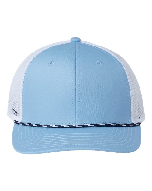 Everyday Rope Trucker Cap - Columbia Blue/ White