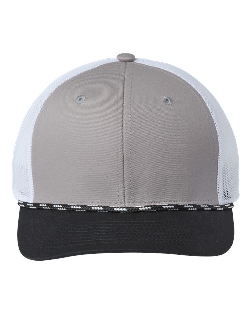 Everyday Rope Trucker Cap - Light Grey/ Black