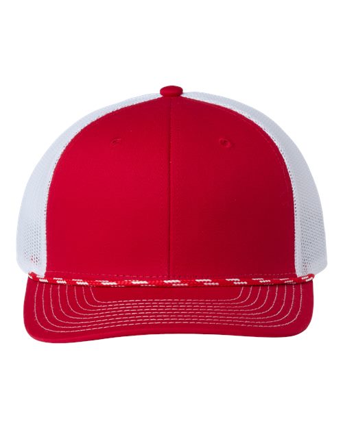 Everyday Rope Trucker Cap - Red/ White