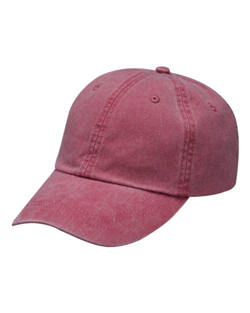 Optimum Pigment-Dyed Dad Hat - Nautical Red