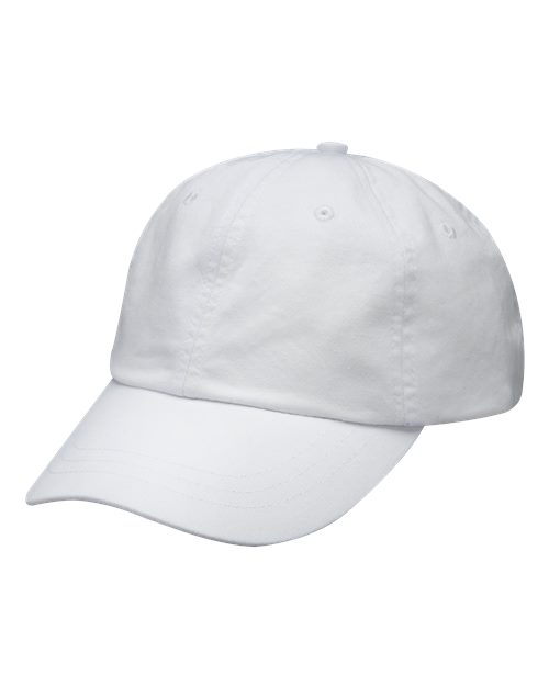 Optimum Pigment-Dyed Dad Hat - White