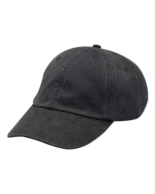 Optimum Pigment-Dyed Dad Hat - Black