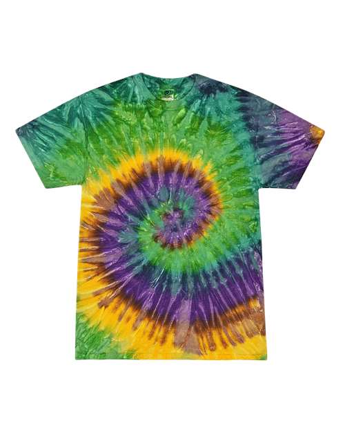 Unisex Multi-Color Tie-Dyed T-Shirt - Mardi Gras
