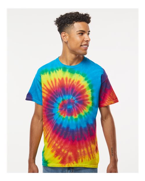 Unisex Multi-Color Tie-Dyed T-Shirt - Reactive Rainbow