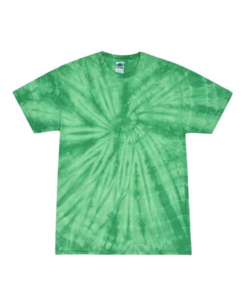 Unisex Multi-Color Tie-Dyed T-Shirt - Spider Kelly