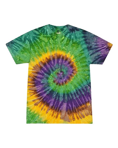 Youth Multi-Color Tie-Dyed T-Shirt - Mardi Gras