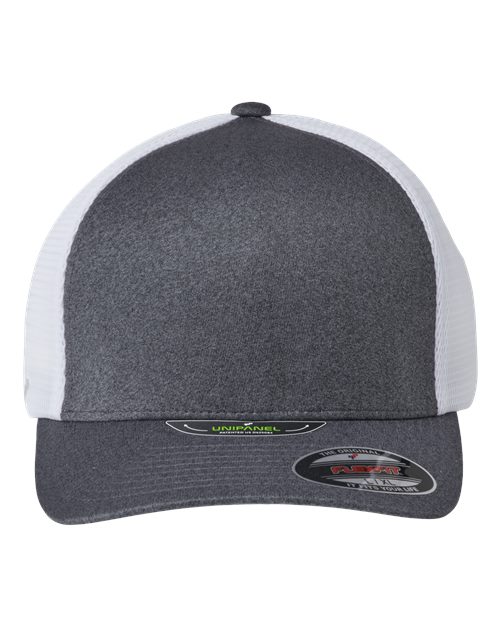 Unipanel™ Trucker Cap - Melange Dark Grey/ White