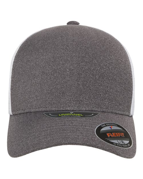 Unipanel™ Trucker Cap - Melange Heather/ White