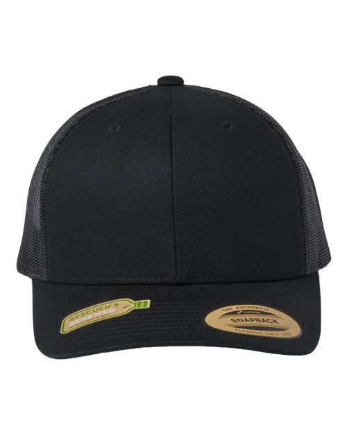 Sustainable Retro Trucker Cap - Black