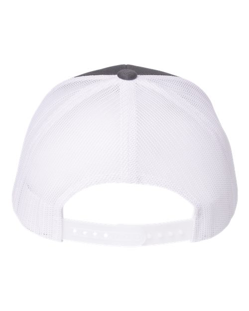 Sustainable Retro Trucker Cap - Charcoal/ White