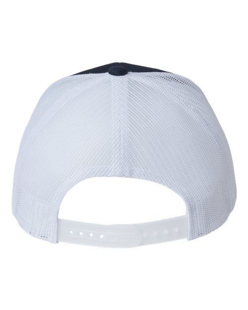 Sustainable Retro Trucker Cap - Navy/ White