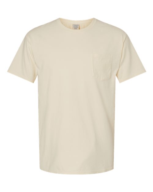 Unisex Garment-Dyed Pocket T-Shirt - Parchment