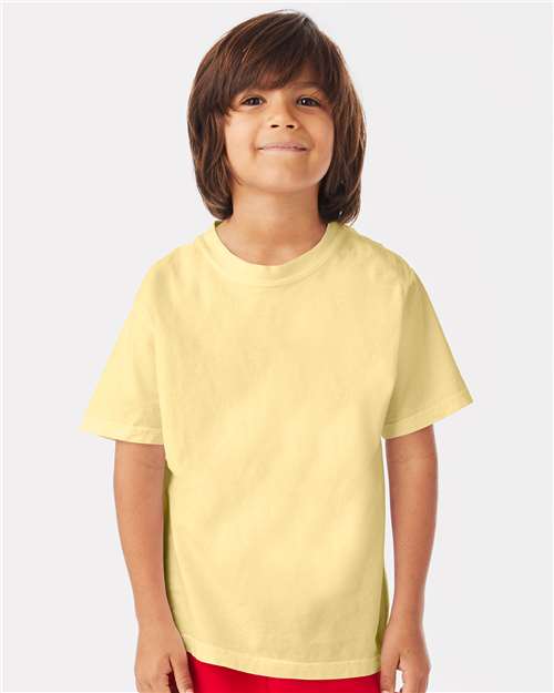 Youth Garment-Dyed T-Shirt - Summer Squash Yellow