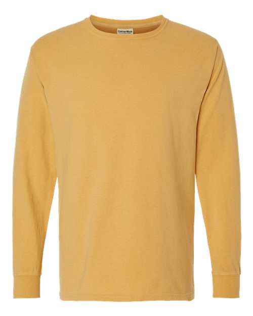 Unisex Garment-Dyed Long Sleeve T-Shirt - Artisan Gold