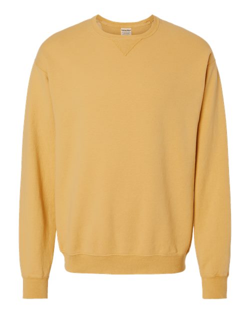 Unisex Garment-Dyed Crewneck Sweatshirt - Artisan Gold