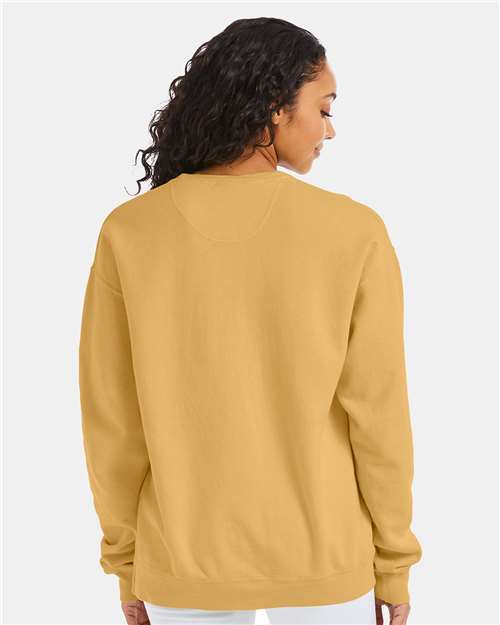 Unisex Garment-Dyed Crewneck Sweatshirt - Artisan Gold