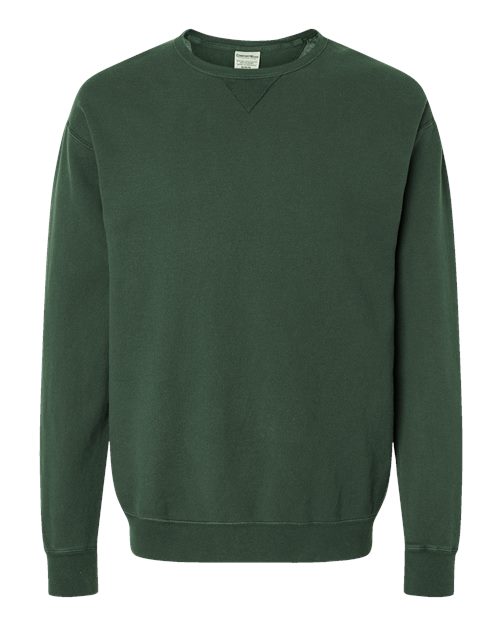 Unisex Garment-Dyed Crewneck Sweatshirt - Field Green