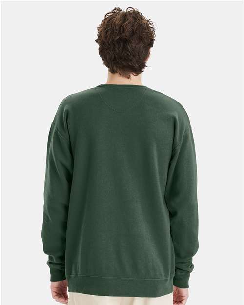 Unisex Garment-Dyed Crewneck Sweatshirt - Field Green