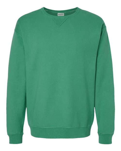 Unisex Garment-Dyed Crewneck Sweatshirt - Rich Green Grass