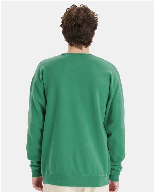Unisex Garment-Dyed Crewneck Sweatshirt - Rich Green Grass
