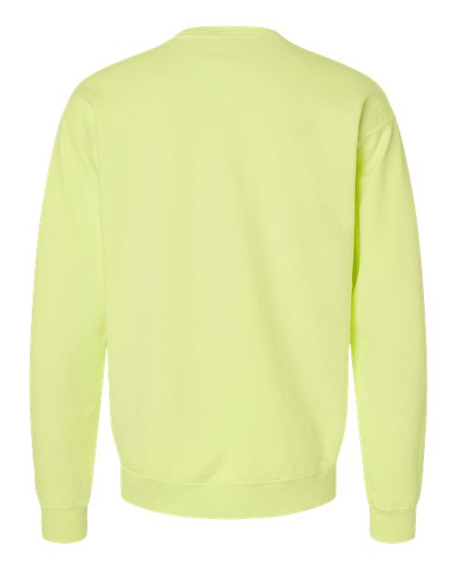 Unisex Garment-Dyed Crewneck Sweatshirt - Chic Lime