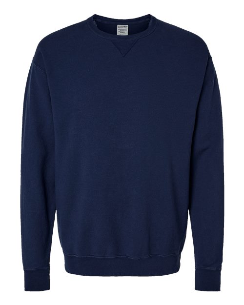Unisex Garment-Dyed Crewneck Sweatshirt - Navy