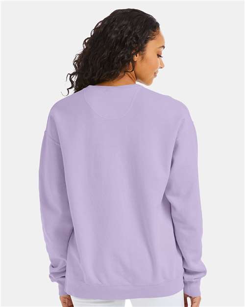 Unisex Garment-Dyed Crewneck Sweatshirt - Future Lavender