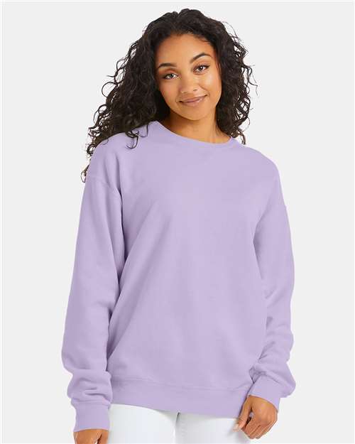 Unisex Garment-Dyed Crewneck Sweatshirt - Future Lavender