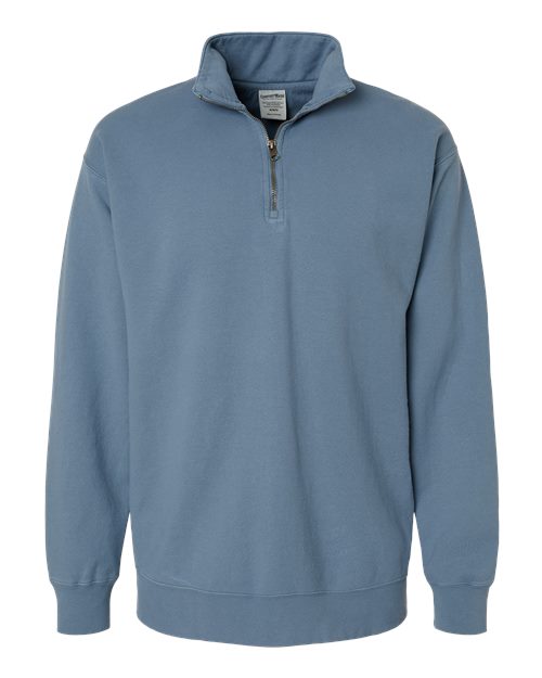 Unisex Garment-Dyed Quarter-Zip Sweatshirt - Saltwater