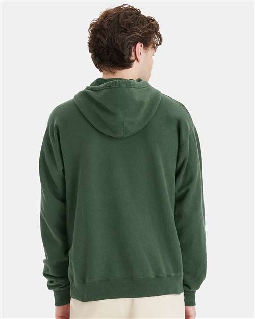 Unisex Garment-Dyed Hooded Sweatshirt - Field Green