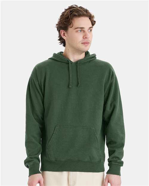 Unisex Garment-Dyed Hooded Sweatshirt - Field Green