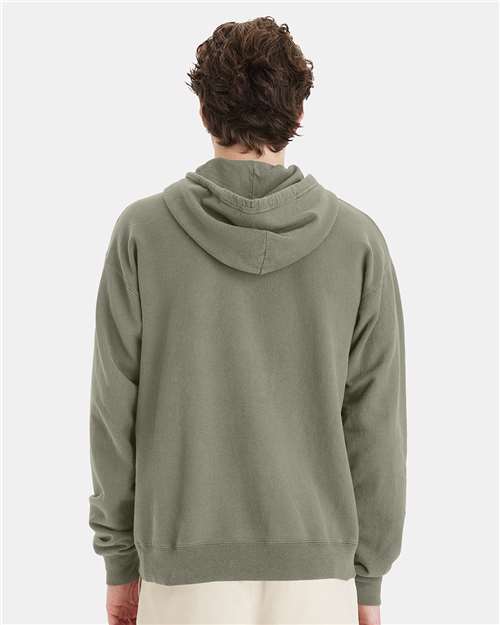 Unisex Garment-Dyed Hooded Sweatshirt - Faded Fatigue