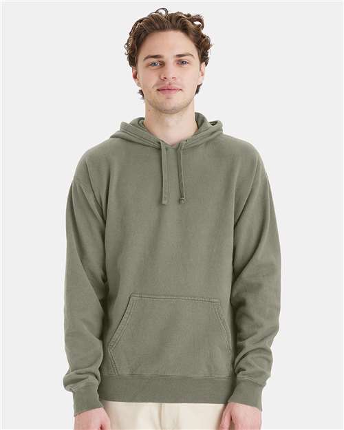 Unisex Garment-Dyed Hooded Sweatshirt - Faded Fatigue