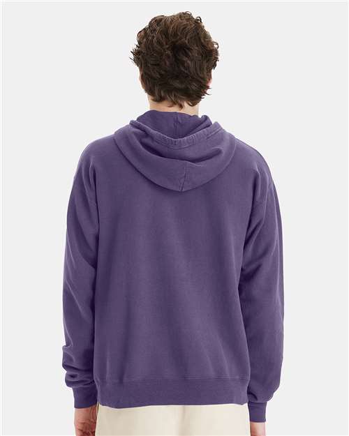Unisex Garment-Dyed Hooded Sweatshirt - Grape Soda