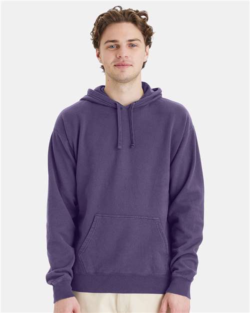 Unisex Garment-Dyed Hooded Sweatshirt - Grape Soda